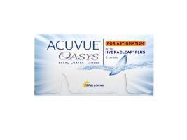 Pack of 6 re-usable lenses. ACUVUE OASYS® for ASTIGMATISM Contact Lenses with HYDRACLEAR® PLUS Technology and UV Blocking.