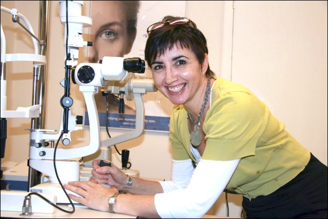 Debbie Grange, independent optometrist with experience in hospital paediatrics. Qualified for 11 years